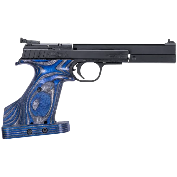 PIST CSP EXPERT BLUE ANGEL WALTHER CAL 22LR, 10 COUPS, POIGNEE ANATOMIQUE