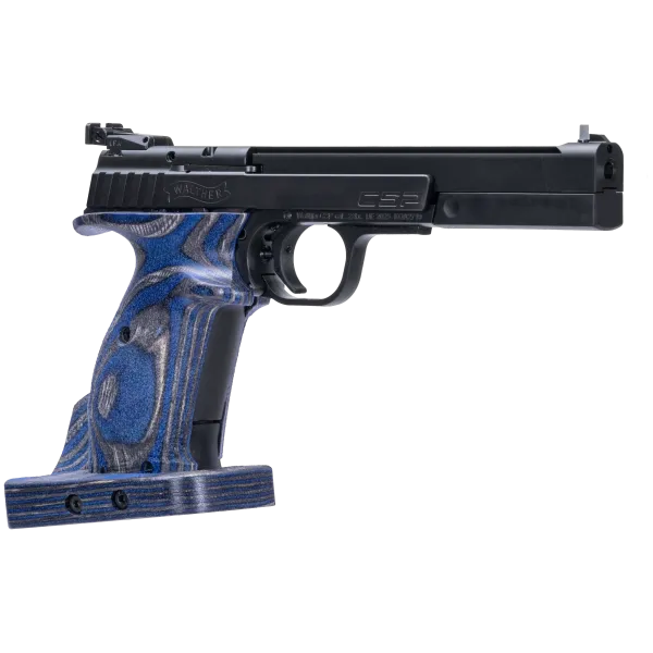 PIST CSP EXPERT BLUE ANGEL WALTHER CAL 22LR, 10 COUPS, POIGNEE ANATOMIQUE