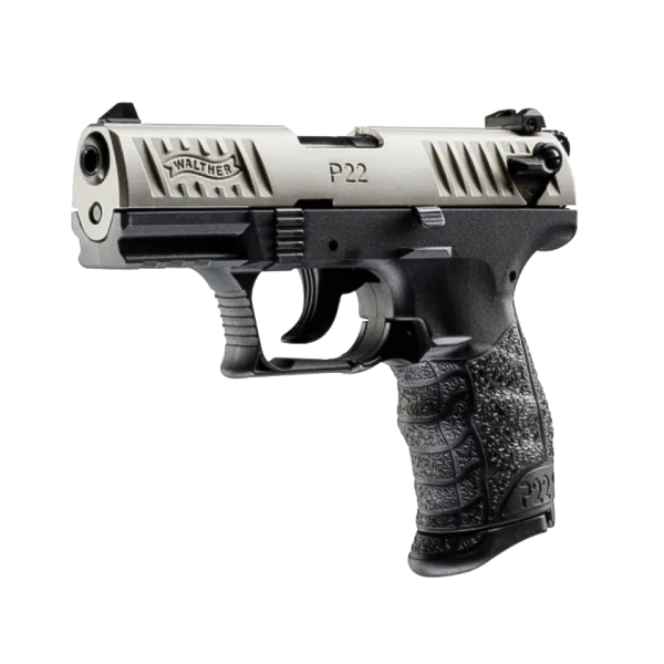 PIST P22Q STANDARD WALTHER 3,42'' CAL 22LR, 10 COUPS - NICKEL