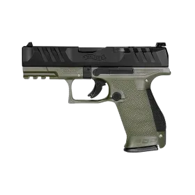 PIST PDP COMPACT WALTHER 4'' CAL 9X19, 15 COUPS - OD GREEN