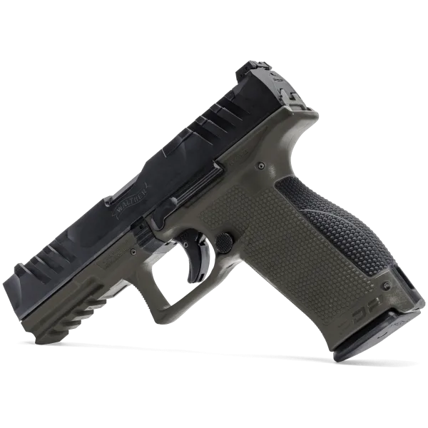 PIST PDP FULL SIZE WALTHER 4,5'' CAL 9X19, 18 COUPS - OD GREEN
