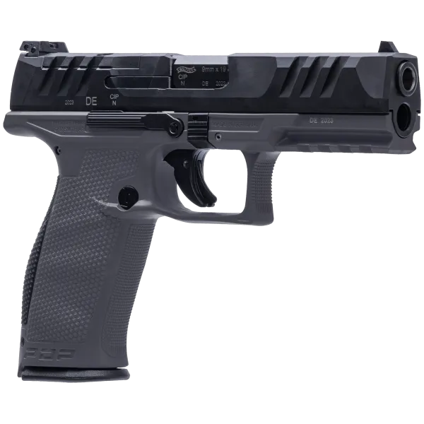 PIST PDP FULL SIZE WALTHER 4,5'' CAL 9X19, 18 COUPS - TUNGSTEN GREY