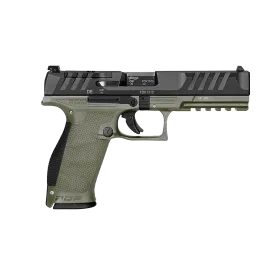 PIST PDP FULL SIZE WALTHER 5'' CAL 9X19, 18 COUPS - OD GREEN