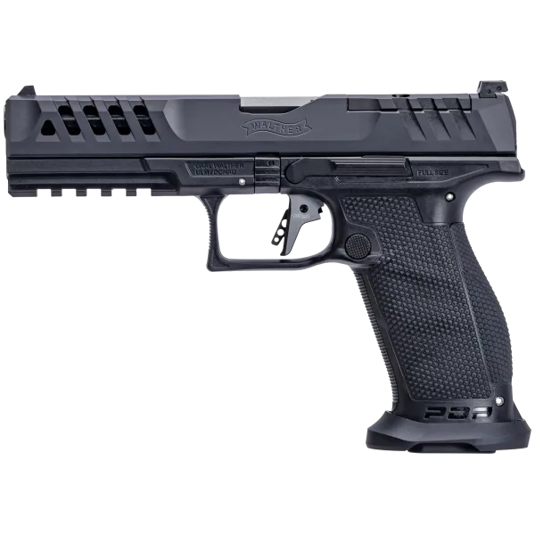 PIST PDP MATCH POLYMERE FULL SIZE WALTHER 5'' CAL 9X19, 18/20 COUPS