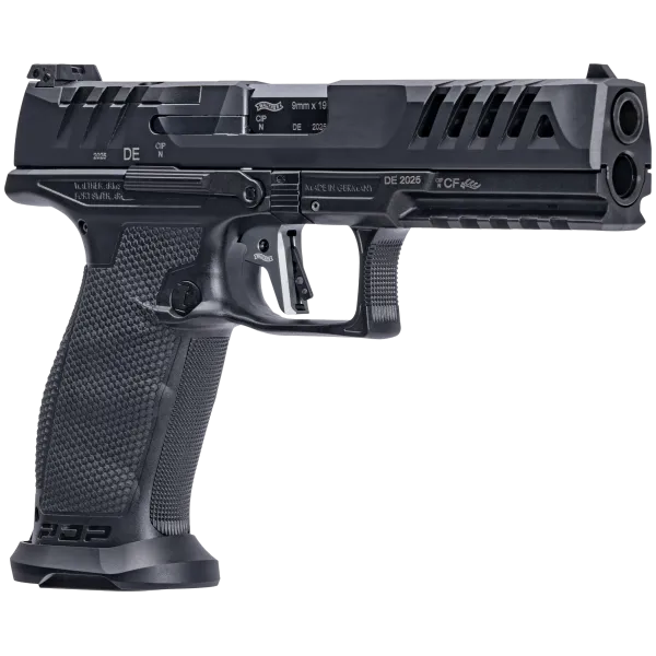 PIST PDP MATCH POLYMERE FULL SIZE WALTHER 5'' CAL 9X19, 18/20 COUPS