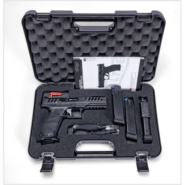 PIST PDP MATCH POLYMERE FULL SIZE WALTHER 5'' CAL 9X19, 18/20 COUPS