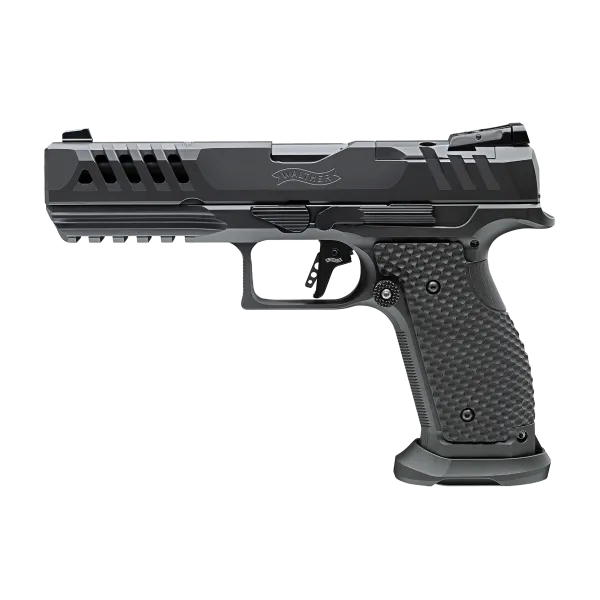 PIST PDP SF MATCH FULL SIZE BLACK RIBBON OR WALTHER 5'' CAL 9X19, 18 COUPS