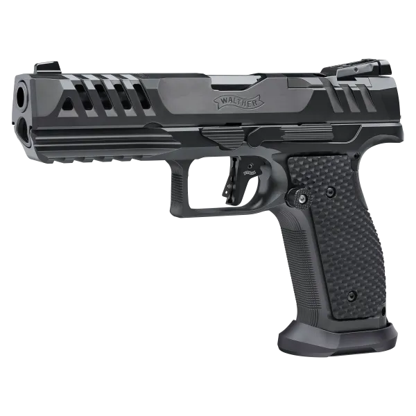 PIST PDP SF MATCH FULL SIZE BLACK RIBBON OR WALTHER 5'' CAL 9X19, 18 COUPS