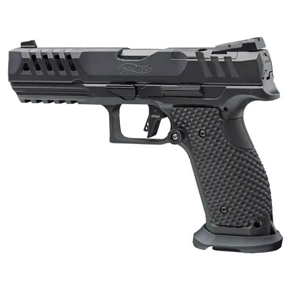 PIST PDP SF MATCH FULL SIZE BLACK RIBBON OR WALTHER 5'' CAL 9X19, 18 COUPS