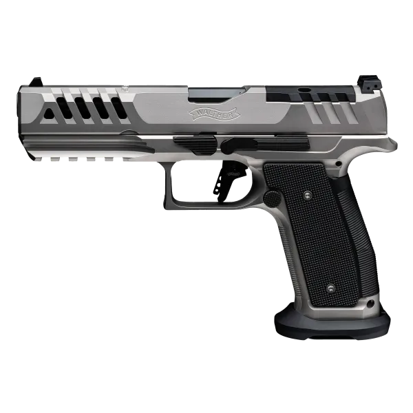 PIST PDP SF MATCH FULL SIZE BLACK TIE WALTHER 5'' CAL 9X19, 20 COUPS