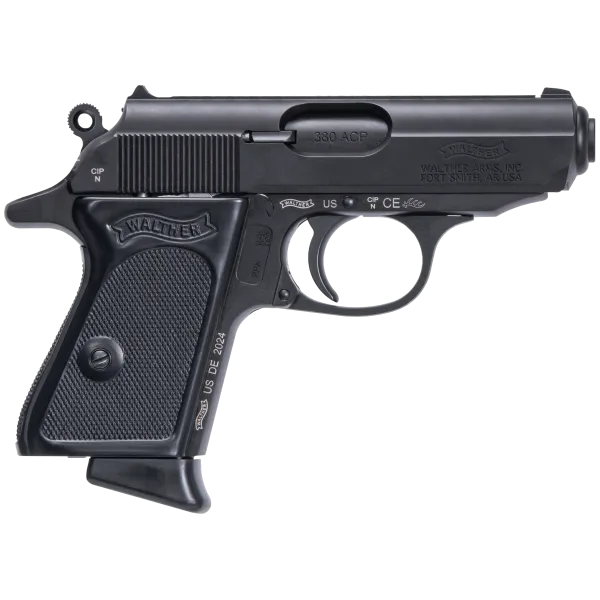 PIST PPK WALTHER CAL 380 ACP, 6 COUPS - BLACK