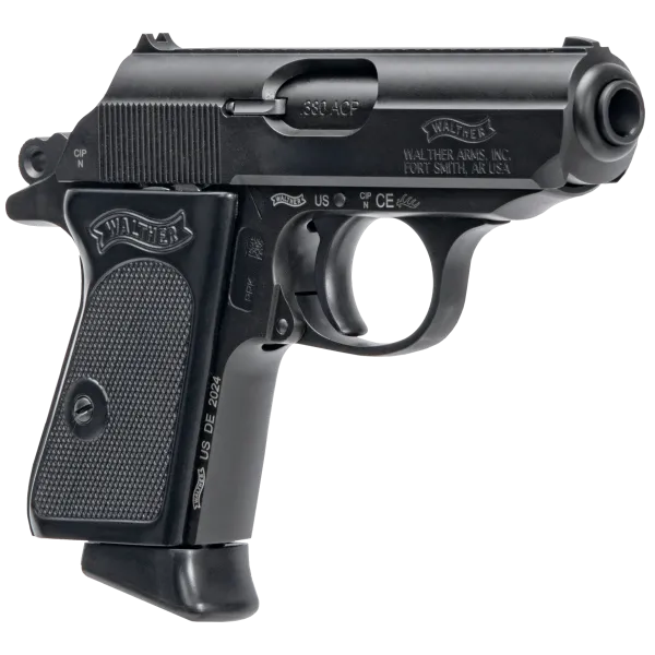 PIST PPK WALTHER CAL 380 ACP, 6 COUPS - BLACK