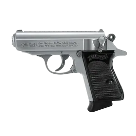 PIST PPK WALTHER CAL 380 ACP, 6 COUPS - INOX