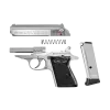 PIST PPK WALTHER CAL 380 ACP, 6 COUPS - INOX