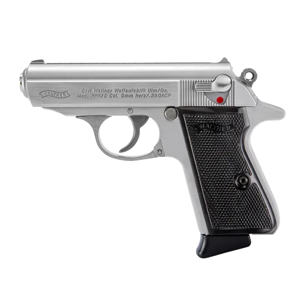 PIST PPK/S WALTHER CAL 380 ACP, 7 COUPS - INOX