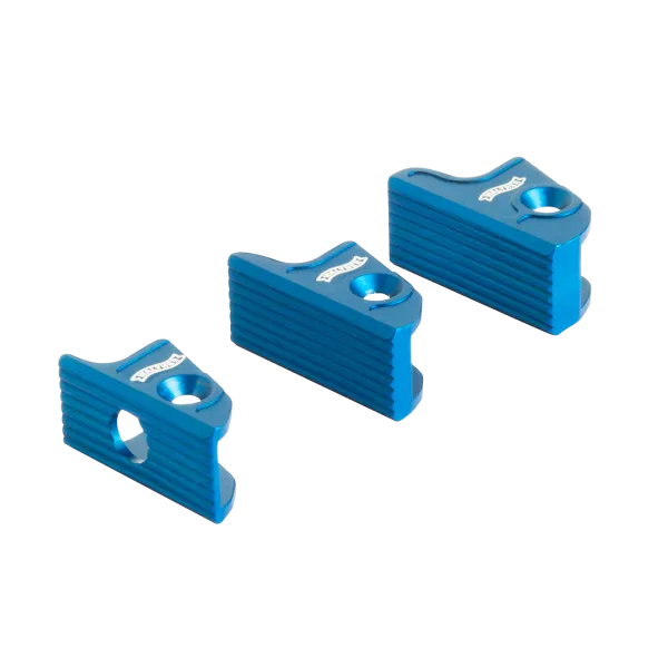 QUEUE DE DETENTE WALTHER EXPERT DROITE, FINE, BLEU