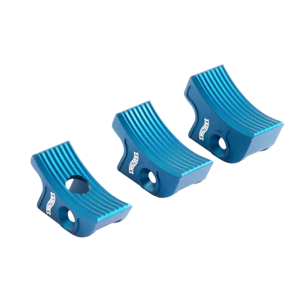 QUEUE DE DETENTE WALTHER EXPERT INCURVEE, LARGE, BLEU