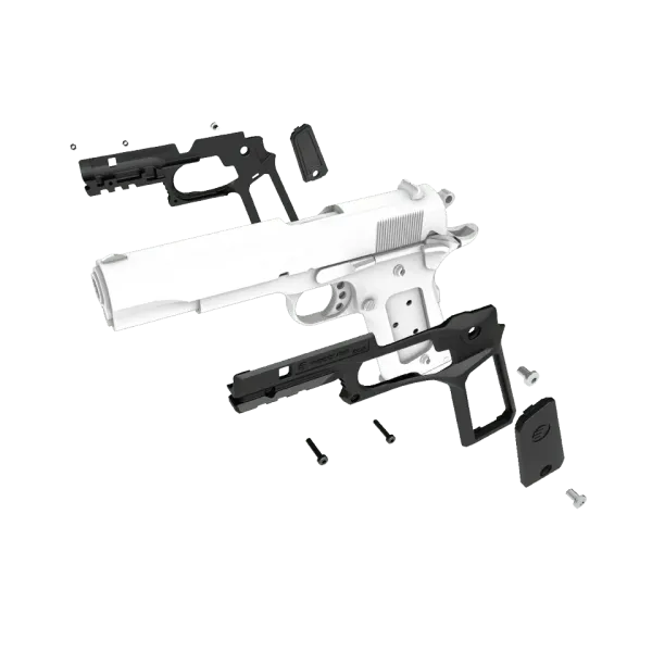 SYSTEME POIGNEE/RAIL RECOVER CC3P POUR 1911 STANDARD - CADRE GRIS POIGNEE GRISE