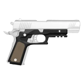 SYSTEME POIGNEE/RAIL RECOVER CC3P POUR 1911 STANDARD - CADRE NOIR POIGNEE TAN