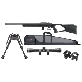 PACK 1 REGENT RBA 1 CAL 22LR 10 COUPS 20'' (BIPIED,  4X32, MONTAGE ET FOURREAU)