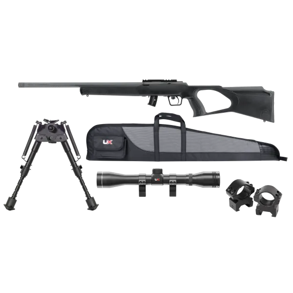 PACK 1 REGENT RBA 1 CAL 22LR 10 COUPS 20'' (BIPIED,  4X32, MONTAGE ET FOURREAU)