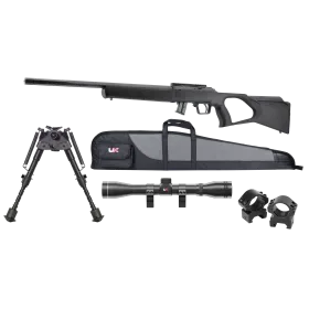 PACK 1 REGENT RBA 1 CAL 22LR 10 COUPS 20'' (BIPIED,  4X32, MONTAGE ET FOURREAU)