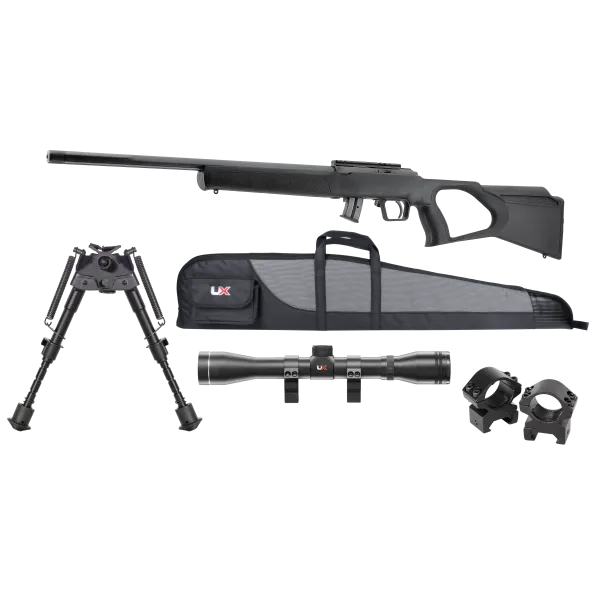 PACK 1 REGENT RBA 1 CAL 22LR 10 COUPS 20'' (BIPIED,  4X32, MONTAGE ET FOURREAU)