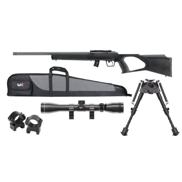 PACK 2 REGENT RBA 1 CAL 22LR 10 COUPS 20'' (BIPIED, 3-9X40, MONTAGE ET FOURREAU)