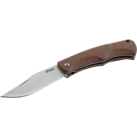 COUTEAU PLIANT WALTHER CTK 1 FINITION STONE WASHED BROWN