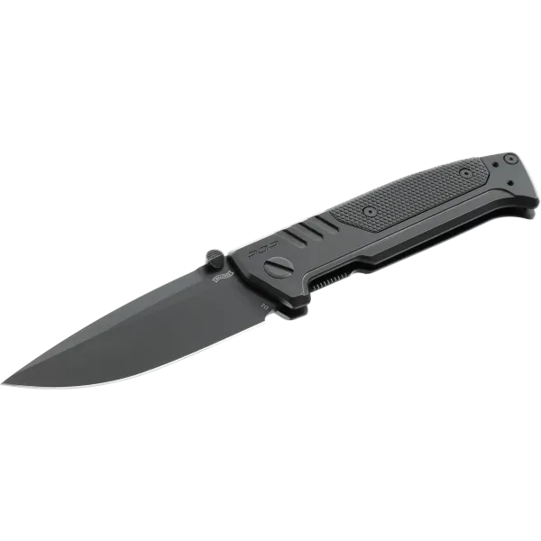 COUTEAU PLIANT WALTHER PDP STEEL FRAME SPEARPOINT BLACK