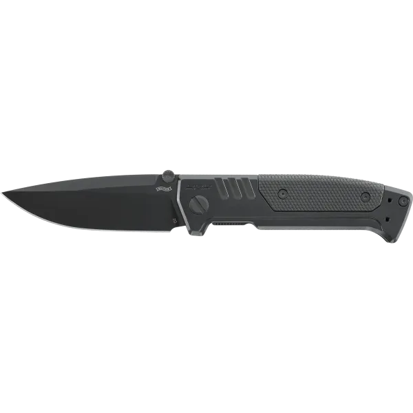 COUTEAU PLIANT WALTHER PDP STEEL FRAME SPEARPOINT BLACK