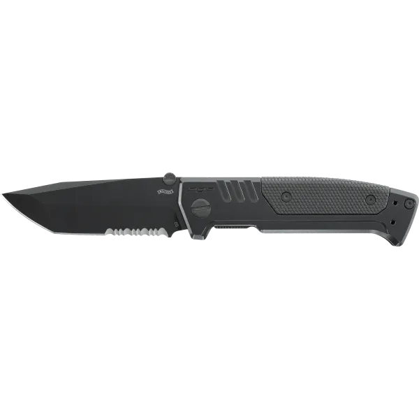 COUTEAU PLIANT WALTHER PDP STEEL FRAME TANTO BLACK