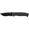 COUTEAU PLIANT WALTHER PDP TANTO FOLDER BLACK - PARTIELLEMENT CRANTEE