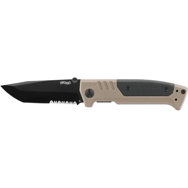 COUTEAU PLIANT WALTHER PDP TANTO FOLDER FDE - PARTIELLEMENT CRANTEE