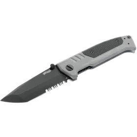 COUTEAU PLIANT WALTHER PDP TANTO FOLDER TUNGSTEN GREY - PARTIELLEMENT CRANTEE