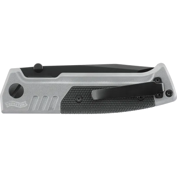 COUTEAU PLIANT WALTHER PDP TANTO FOLDER TUNGSTEN GREY - PARTIELLEMENT CRANTEE