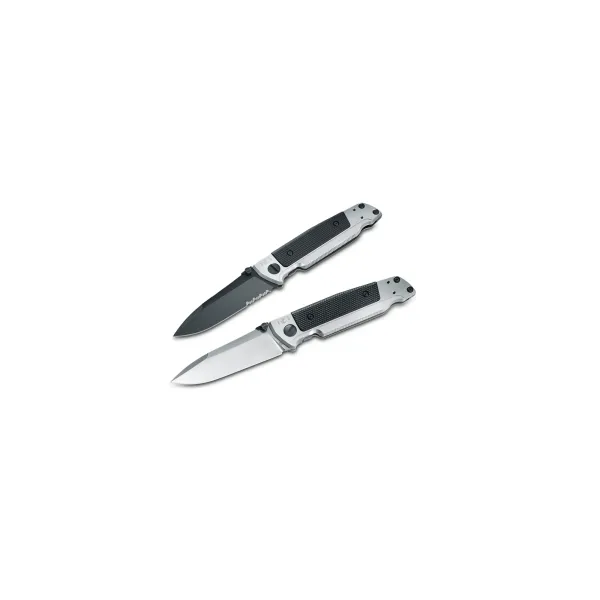 COUTEAU PLIANT WALTHER Q5 STEEL FRAME - BLACK SERRATED