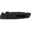 COUTEAU PLIANT WALTHER Q5 STEEL FRAME FOLDER BLACKWASH PLAIN