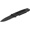 COUTEAU PLIANT WALTHER Q5 STEEL FRAME FOLDER BLACKWASH SERRATED