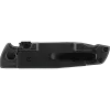 COUTEAU PLIANT WALTHER Q5 STEEL FRAME FOLDER BLACKWASH SERRATED