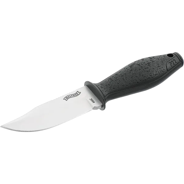 COUTEAU WALTHER P22 BSK LAME FIXE FINITION SATINEE BLACK