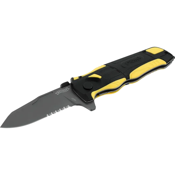 COUTEAU WALTHER PRO RESCUE KNIFE JAUNE