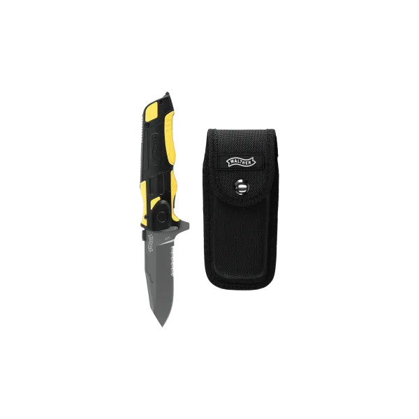 COUTEAU WALTHER PRO RESCUE KNIFE JAUNE