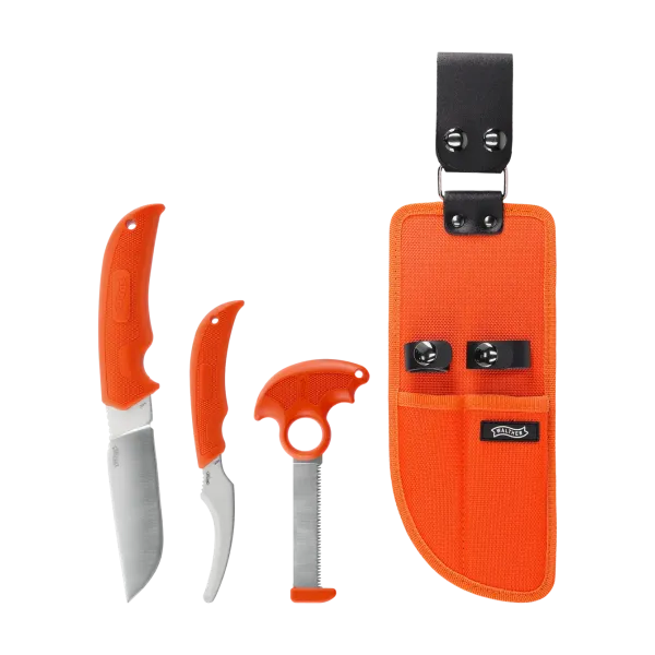 KIT D'OUTILS DE CHASSE WALTHER HUNTER KNIFE SET 2 - ORANGE