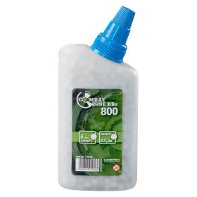 BILLES BBS 6MM COMBAT ZONE BLANCHE 0.20G BOUTEILLE X800
