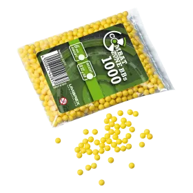 BILLES BBS 6MM COMBAT ZONE JAUNE 0.12G SACHET X1000