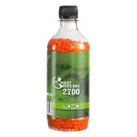 BILLES BBS 6MM COMBAT ZONE ORANGE 0.12G BOUTEILLE X2700