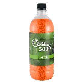 BILLES BBS 6MM COMBAT ZONE ORANGE 0.12G BOUTEILLE X5000