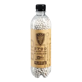 BILLES BBS 6MM ELITE FORCE BIO BLANCHE 0.20G BOUTEILLE X2700
