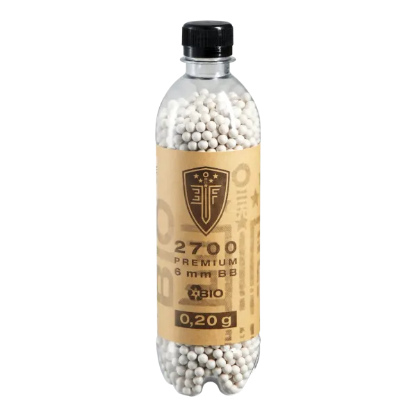 BILLES BBS 6MM ELITE FORCE BIO BLANCHE 0.20G BOUTEILLE X2700